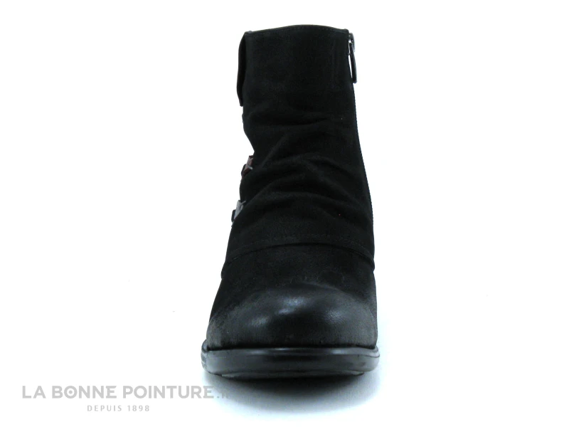 Venus 929116K Black - Bottine Femme Noire - Oeillets Et Liens Lateraux 2 Venus 929116K Black - Bottine Femme Noire - Oeillets Et Liens Lateraux – Image 2