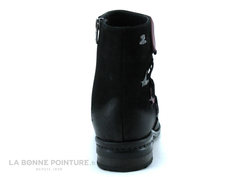 Venus 929116K Black - Bottine Femme Noire - Oeillets Et Liens Lateraux 4 Venus 929116K Black - Bottine Femme Noire - Oeillets Et Liens Lateraux – Image 4