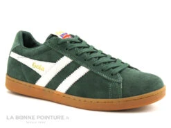 Gola EQUIPE Suede CMA495NA- Evergreen Off White Gum - Basket Homme