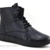 Karyoka Detil 05 Marine Boots Bleu Fonce Zip Lacets