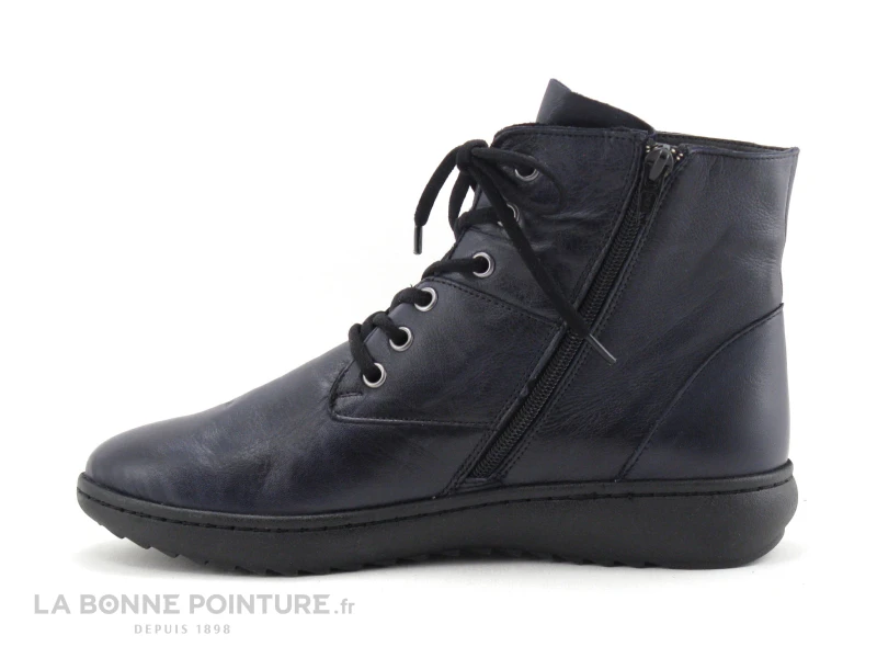 Karyoka Detil 05 Marine Boots Bleu Fonce Zip Lacets 3 Karyoka Detil 05 Marine Boots Bleu Fonce Zip Lacets – Image 3