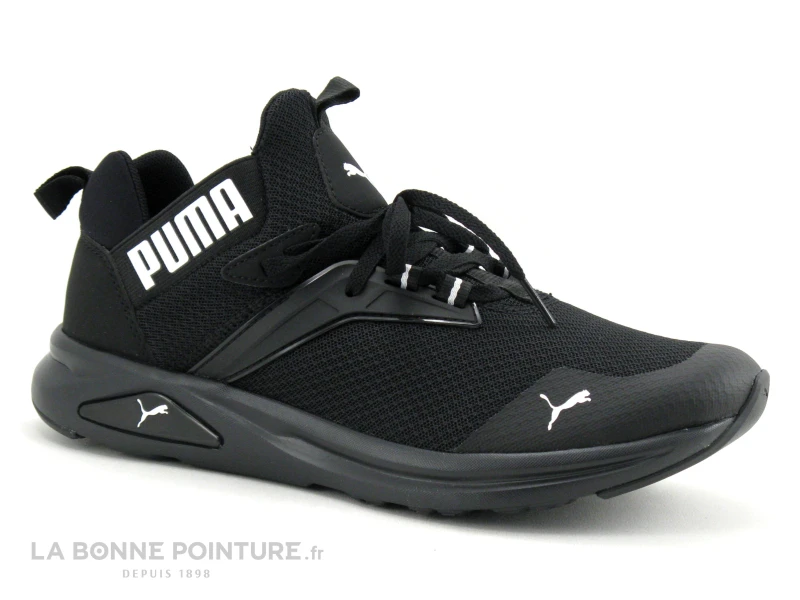 Puma ENZO 2 Refresh Black 376687 - Basket Homme Noire 1 Puma ENZO 2 Refresh Black 376687 - Basket Homme Noire