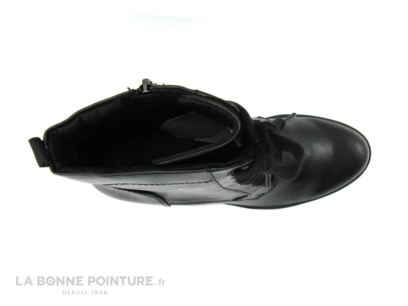 Marco Tozzi 2-25204-27 - Bottine Noire A Lacet Avec Talon Haut Epais 6 Marco Tozzi 2-25204-27 - Bottine Noire A Lacet Avec Talon Haut Epais – Image 6