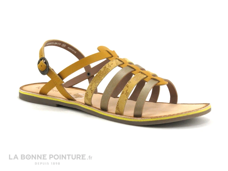 Kickers DIXON Jaune Serpent - 695571-30-73 - Sandale 1 Kickers DIXON Jaune Serpent - 695571-30-73 - Sandale