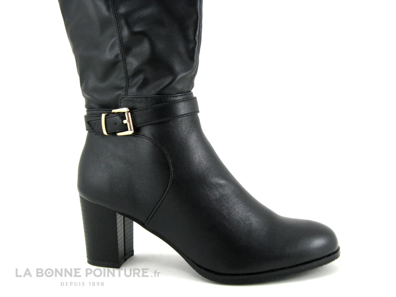 The Divine Factory QL4730 Noir - Botte Femme Talon Haut - Bride Cheville 4 The Divine Factory QL4730 Noir - Botte Femme Talon Haut - Bride Cheville – Image 4