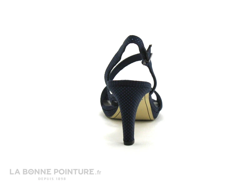 Tamaris 1-28318-22 Navy Dots - Sandale Bleu Marine - Talon Haut 4 Tamaris 1-28318-22 Navy Dots - Sandale Bleu Marine - Talon Haut – Image 4