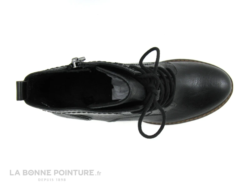 Marco Tozzi 2-25219-27 Black Antic - Boots Talon Haut Lacet Et Zip 6 Marco Tozzi 2-25219-27 Black Antic - Boots Talon Haut Lacet Et Zip – Image 6