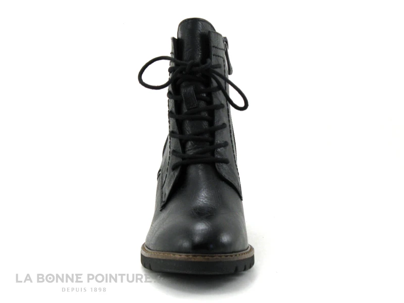 Marco Tozzi 2-25219-27 Black Antic - Boots Talon Haut Lacet Et Zip 2 Marco Tozzi 2-25219-27 Black Antic - Boots Talon Haut Lacet Et Zip – Image 2