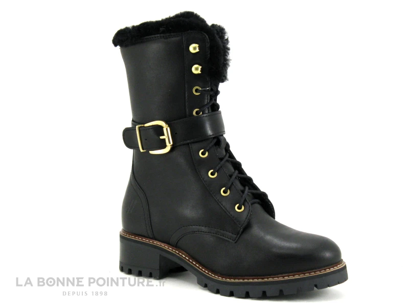 Hooper ALICE Noir - Bottine A Lacet Femme Cuir Noir 1 Hooper ALICE Noir - Bottine A Lacet Femme Cuir Noir