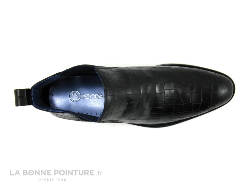 Kdopa MURRAY Noir - Boots Chelsea Homme Aspect Cuir Croco 6 Kdopa MURRAY Noir - Boots Chelsea Homme Aspect Cuir Croco – Image 6