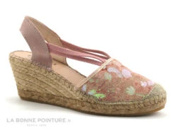 Fabiolas 307180 Rose - Sequins - Espadrille Compensee