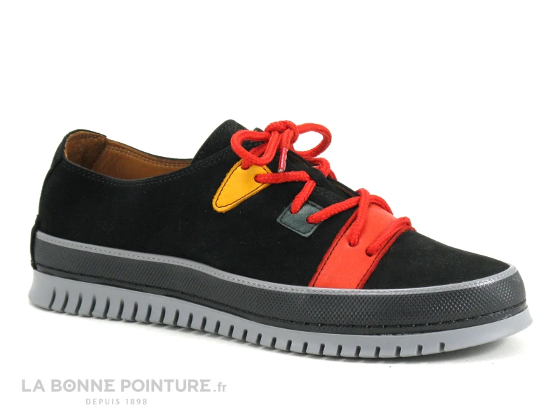 Karyoka VALOU - Black -Nubuck Multi - Chaussure Basse Femme 1 Karyoka VALOU - Black -Nubuck Multi - Chaussure Basse Femme