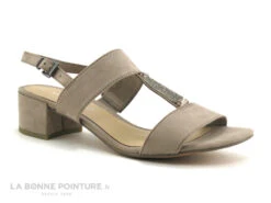 Marco Tozzi 2-28202-22 Taupe - Nu-pieds Talon Large