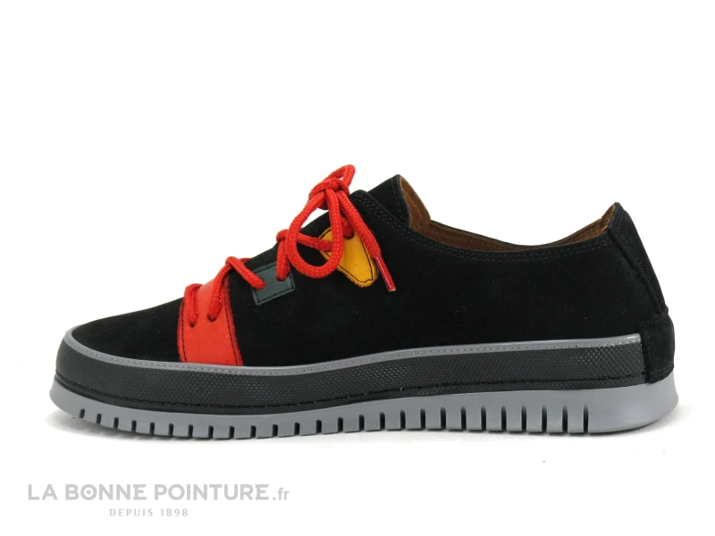 Karyoka VALOU - Black -Nubuck Multi - Chaussure Basse Femme 3 Karyoka VALOU - Black -Nubuck Multi - Chaussure Basse Femme – Image 3