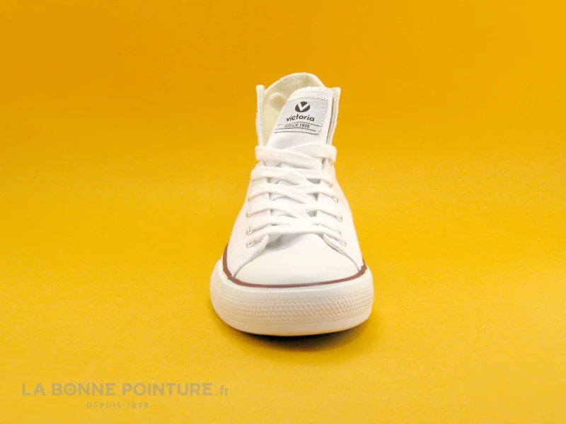 Victoria 06500 Blanc - Tennis Montante Toile Femme 2 Victoria 06500 Blanc - Tennis Montante Toile Femme – Image 2