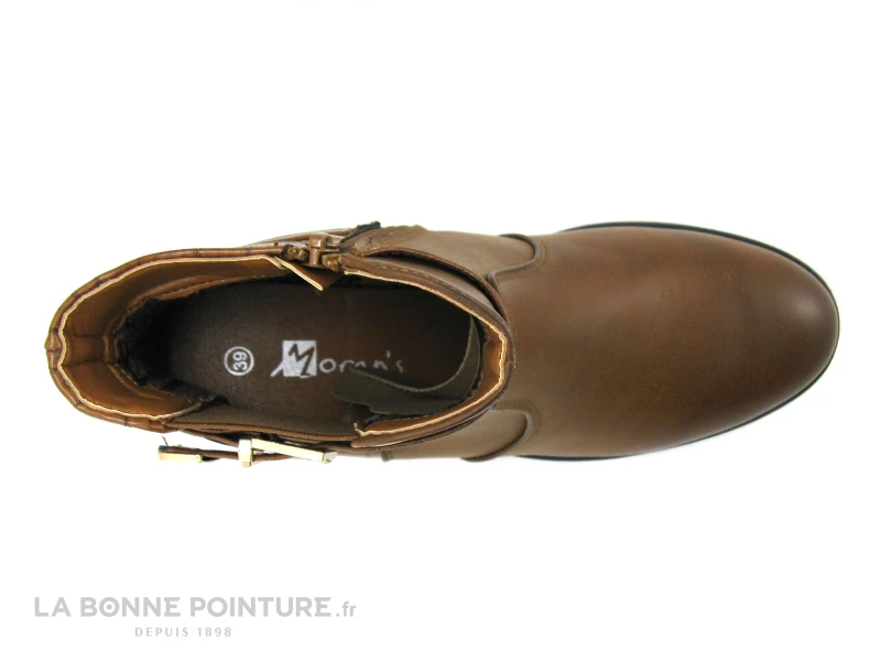 Morans TANAKA 29026 Marron - Arriere Croco - Bottine Talon Large 3 Morans TANAKA 29026 Marron - Arriere Croco - Bottine Talon Large – Image 3