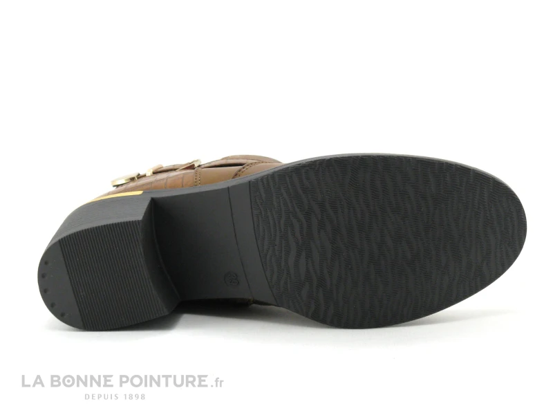 Morans TANAKA 29026 Marron - Arriere Croco - Bottine Talon Large 4 Morans TANAKA 29026 Marron - Arriere Croco - Bottine Talon Large – Image 4