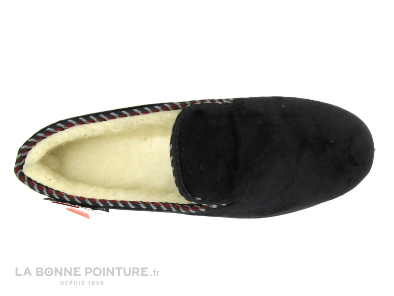 Fargeot GERMAIN Noir - Charentaise Homme Interieur Laine 4 Fargeot GERMAIN Noir - Charentaise Homme Interieur Laine – Image 4