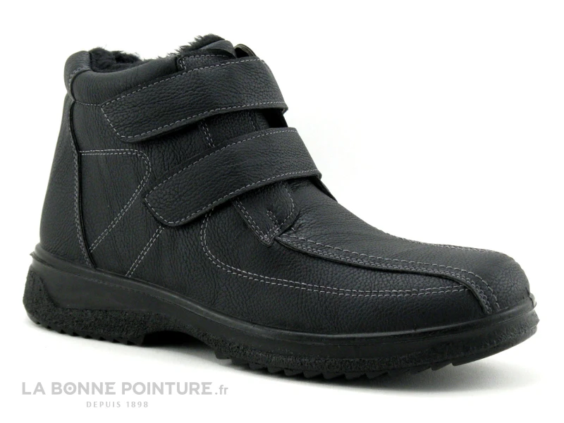 Ektic GRIGNANTI Noir - Bottillon Homme Fourre Avec Scratches 3 Ektic GRIGNANTI Noir - Bottillon Homme Fourre Avec Scratches – Image 3