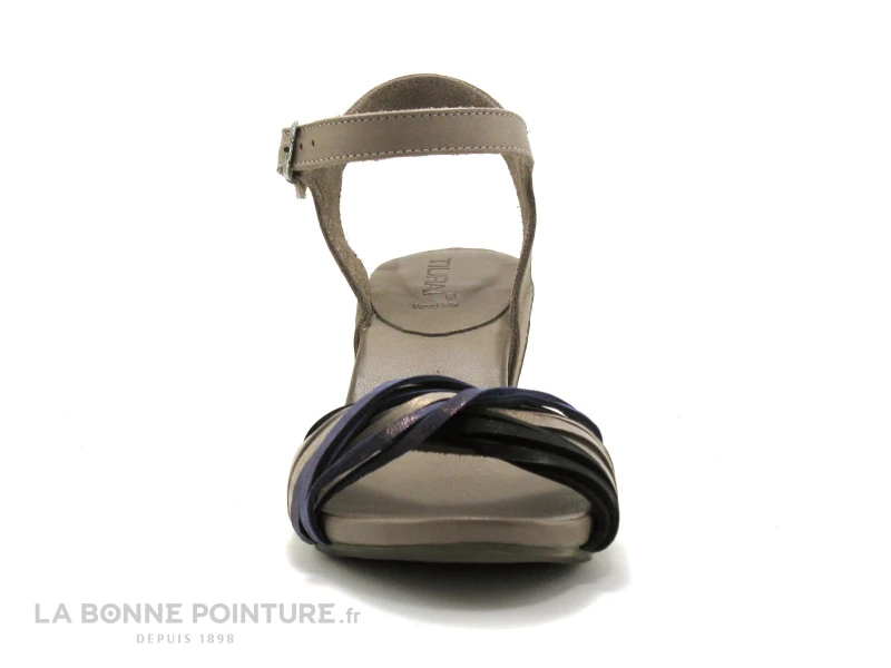 Tiurai COMPLIMENT Beige - Bleu - Noir - Sandale 2 Tiurai COMPLIMENT Beige - Bleu - Noir - Sandale – Image 2