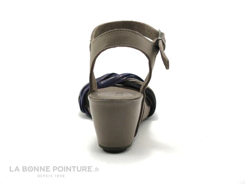 Tiurai COMPLIMENT Beige - Bleu - Noir - Sandale 4 Tiurai COMPLIMENT Beige - Bleu - Noir - Sandale – Image 4