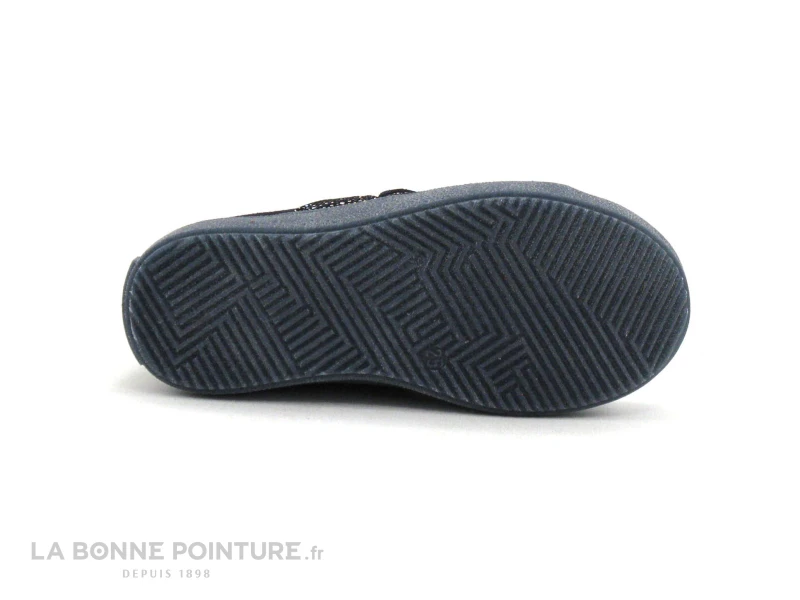 Bopy SIJAMAVEL - Bleu Marine - Argent - Basket Velcro Fille 7 Bopy SIJAMAVEL - Bleu Marine - Argent - Basket Velcro Fille – Image 7