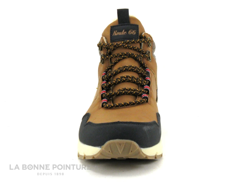 Route 66 PILOTI Camel Noir - Chaussure Montante Homme 2 Route 66 PILOTI Camel Noir - Chaussure Montante Homme – Image 2
