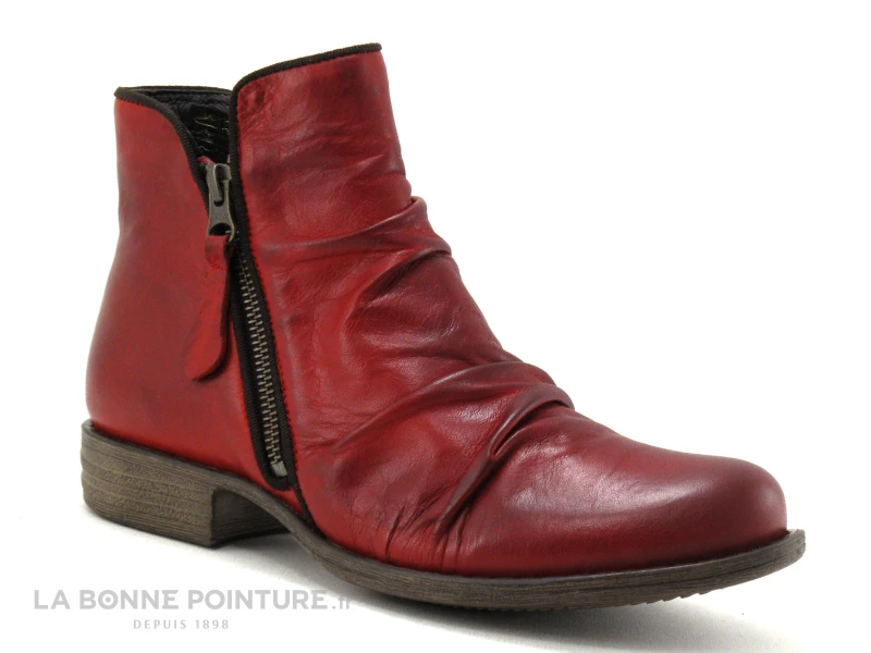 Lou Kristensen IB17163 Dk Red - Bottine Femme Cuir Rouge Fonce 5 Lou Kristensen IB17163 Dk Red - Bottine Femme Cuir Rouge Fonce – Image 5