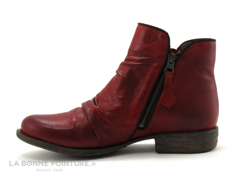 Lou Kristensen IB17163 Dk Red - Bottine Femme Cuir Rouge Fonce 3 Lou Kristensen IB17163 Dk Red - Bottine Femme Cuir Rouge Fonce – Image 3