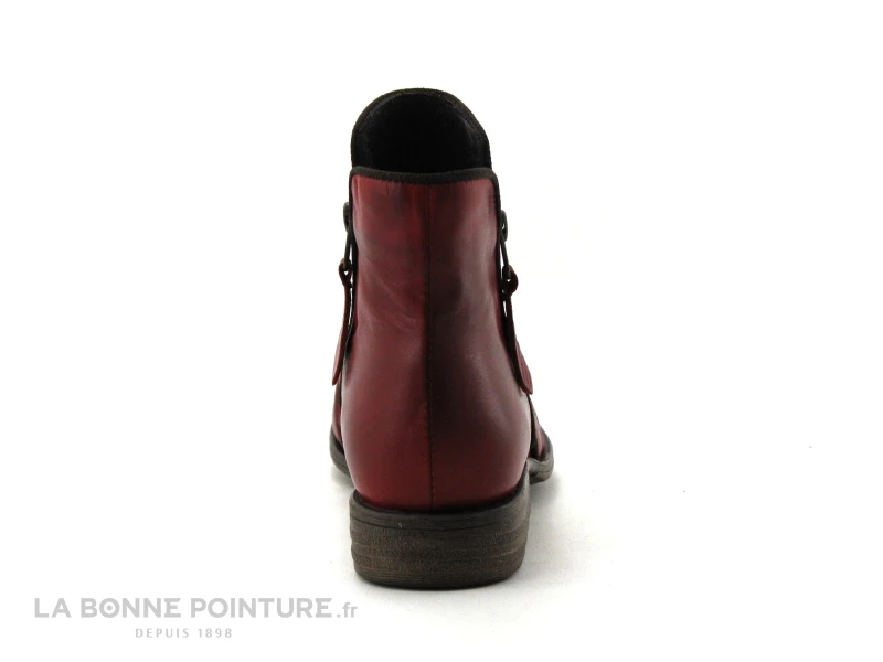 Lou Kristensen IB17163 Dk Red - Bottine Femme Cuir Rouge Fonce 4 Lou Kristensen IB17163 Dk Red - Bottine Femme Cuir Rouge Fonce – Image 4