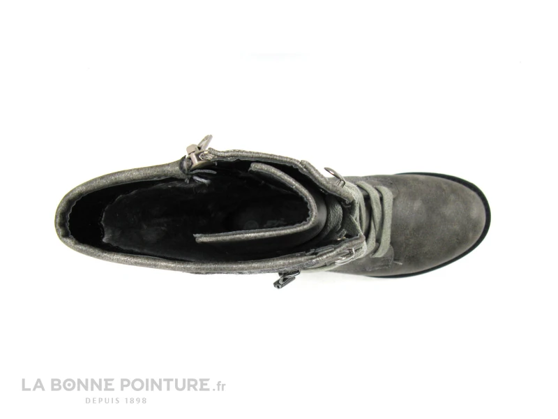 Wipop DICHON Gris - Botte A Lacet Fille Avec Fermeture Eclair 4 Wipop DICHON Gris - Botte A Lacet Fille Avec Fermeture Eclair – Image 4