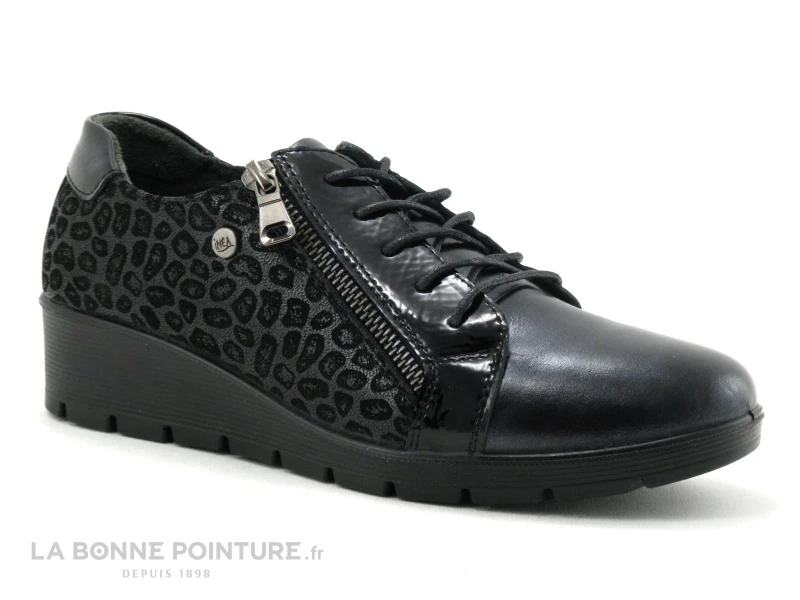 Inea LAGUNE - Noir - Leopard Noir - Chaussure Basse Femme 1 Inea LAGUNE - Noir - Leopard Noir - Chaussure Basse Femme