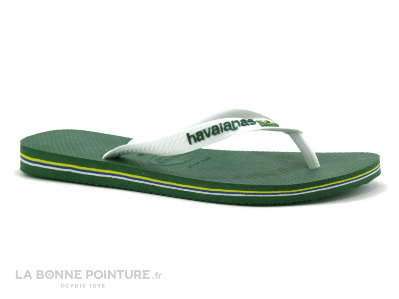 Havaianas BRASIL LOGO Vert Amazonia - Tong Homme 1 Havaianas BRASIL LOGO Vert Amazonia - Tong Homme