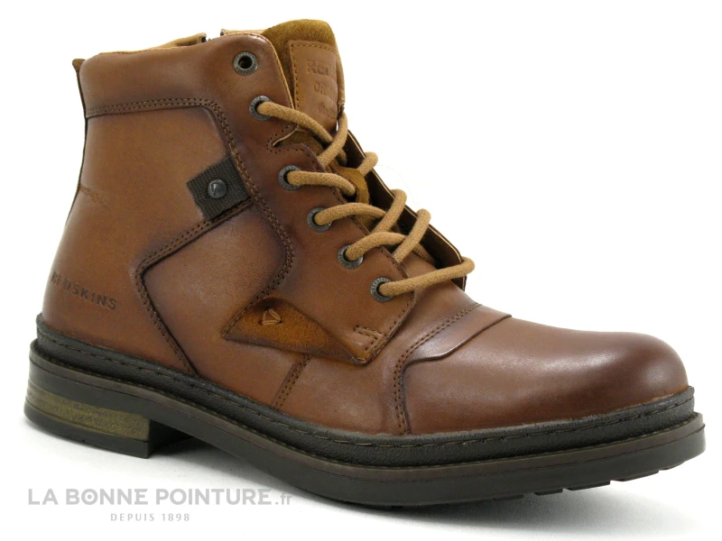 Redskins TRIOMPHE Cognac NS89147 - Boots Homme Cuir Marron 5 Redskins TRIOMPHE Cognac NS89147 - Boots Homme Cuir Marron – Image 5