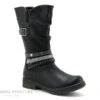 Wipop Dygre Noir-boots Fille Zippes