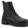 Morans VILMA Noir - Boots Femme Noire - Zip Dessus - Semelle Plateforme