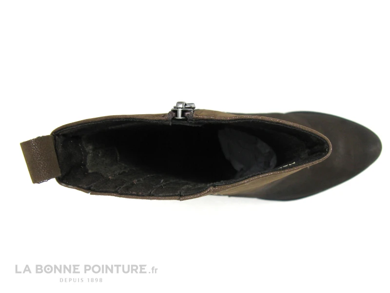 Marco Tozzi 2-25471-29 Marron Cafe - Bottine Talon Haut Et Large 6 Marco Tozzi 2-25471-29 Marron Cafe - Bottine Talon Haut Et Large – Image 6
