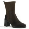 Marco Tozzi 2-25471-29 Marron Cafe - Bottine Talon Haut Et Large