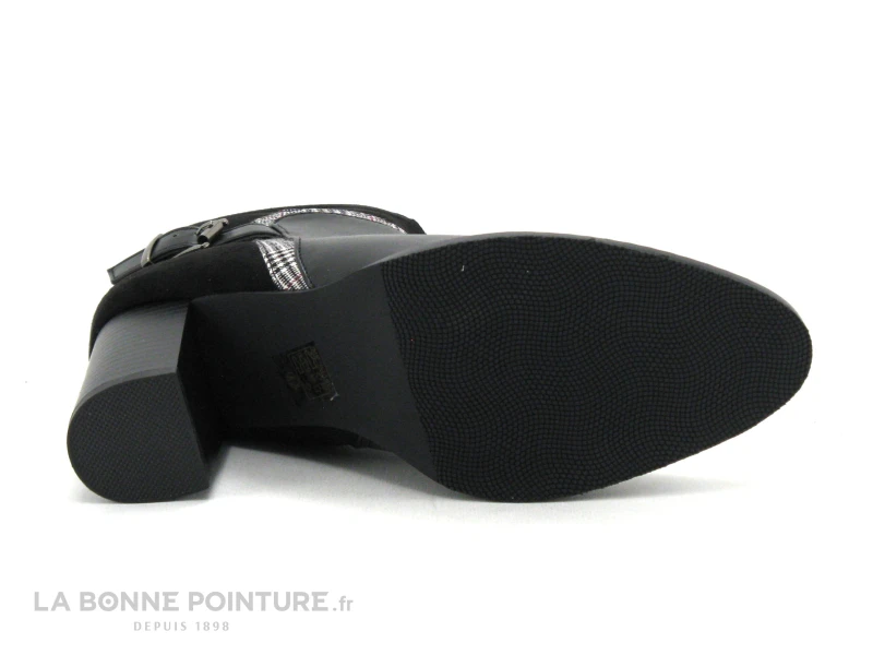 The Divine Factory QL4728 Noir - Prince De Galles - Bottine Talon Haut 4 The Divine Factory QL4728 Noir - Prince De Galles - Bottine Talon Haut – Image 4