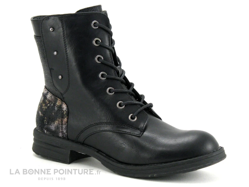 The Divine Factory QL4559 Noir - Arriere Tisse Et Contrefort Metal - Boots 5 The Divine Factory QL4559 Noir - Arriere Tisse Et Contrefort Metal - Boots – Image 5