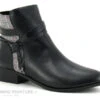The Divine Factory QL4732 Noir - Prince De Galles - Boots Avec Zip