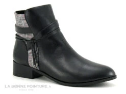 The Divine Factory QL4732 Noir - Prince De Galles - Boots Avec Zip
