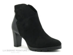Marco Tozzi 2-25841-25 Black Comb - Bottines Velours Talon Haut