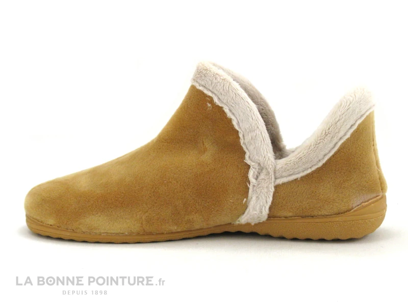 Komodonas Soca 0355 Dorado - Chausson Montant Femme Camel Et Beige 2 Komodonas Soca 0355 Dorado - Chausson Montant Femme Camel Et Beige – Image 2