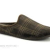 Koyuk Dinamic 215857 Marron Carreaux - Pantoufle Mule Homme
