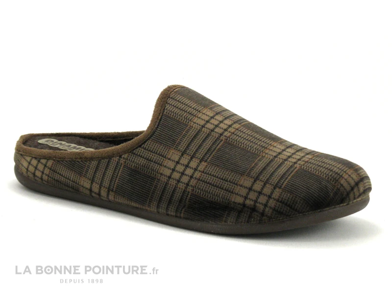 Koyuk Dinamic 215857 Marron Carreaux - Pantoufle Mule Homme 1 Koyuk Dinamic 215857 Marron Carreaux - Pantoufle Mule Homme