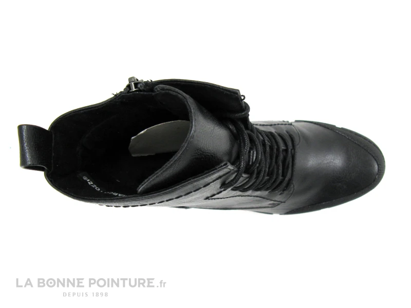 Marco Tozzi 2-25249-29 Black Comb - Boots Noires - Talon Haut Epais 6 Marco Tozzi 2-25249-29 Black Comb - Boots Noires - Talon Haut Epais – Image 6