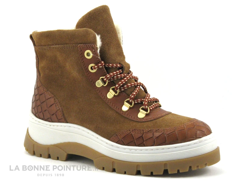 Hooper ABBA Cognac - Bottine Femme Semelle Epaisse 1 Hooper ABBA Cognac - Bottine Femme Semelle Epaisse