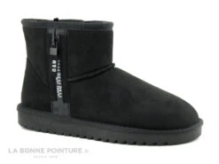 B Et M Banana Moon RANGER - Boots Noire Interieur Fourrure