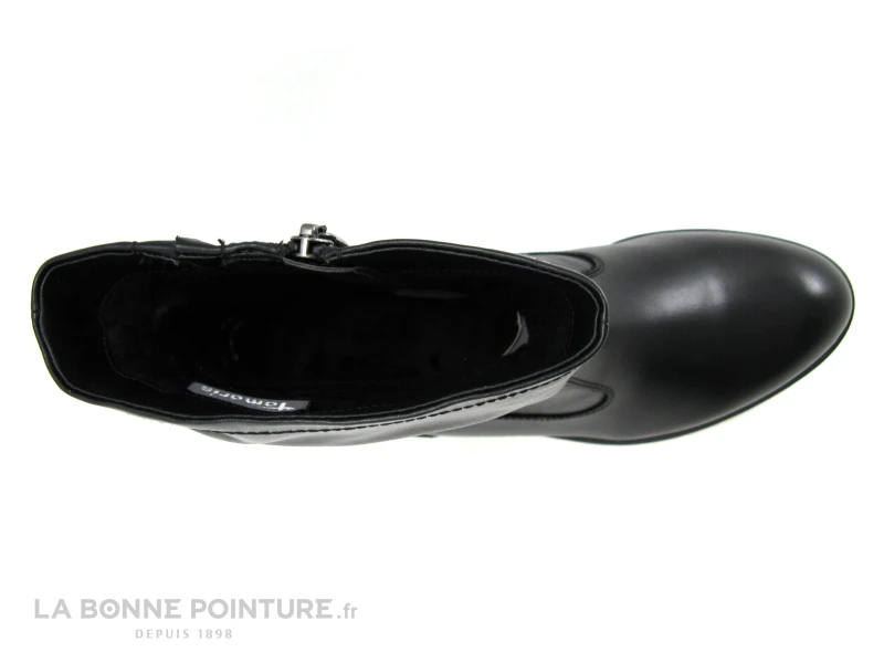 Tamaris Black 1-25055-25 Bottines Noires Plissees A Zip 6 Tamaris Black 1-25055-25 Bottines Noires Plissees A Zip – Image 6